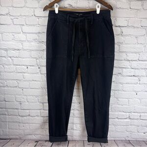 Judy‎ Blue Jogger Pants Women’s 11/30 Black Denim High Waist Drawstring